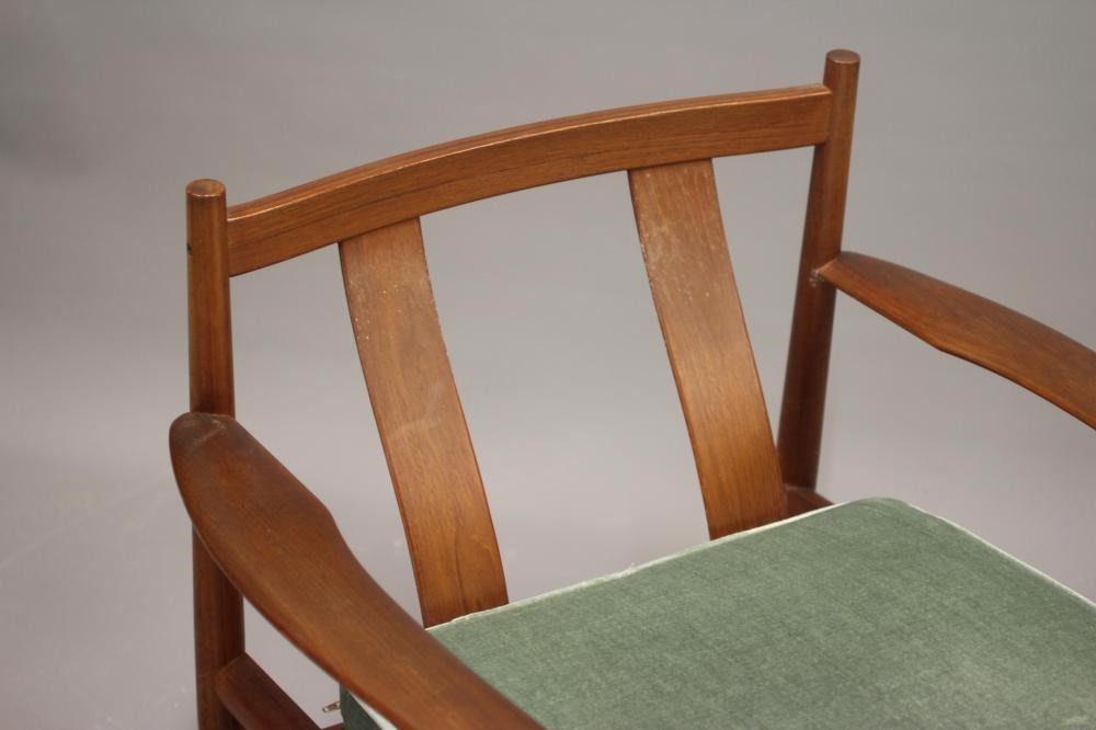 GRETE JALK FOR FRANCE & SON - A TEAK ARMCHAIR Image