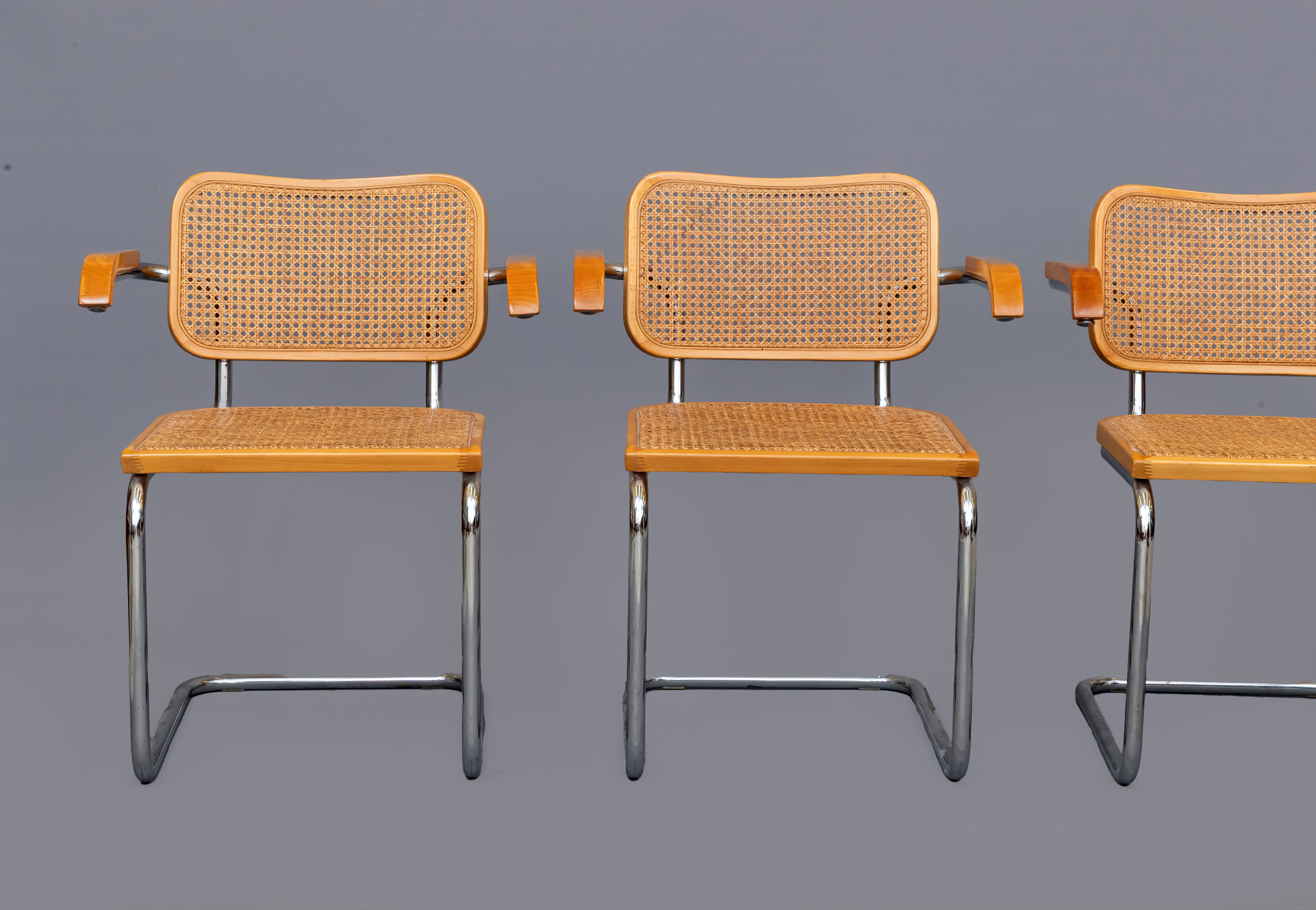 AFTER MARCEL BRUER - A SET OF SIX B64 CESCA ARMCHAIRS Image