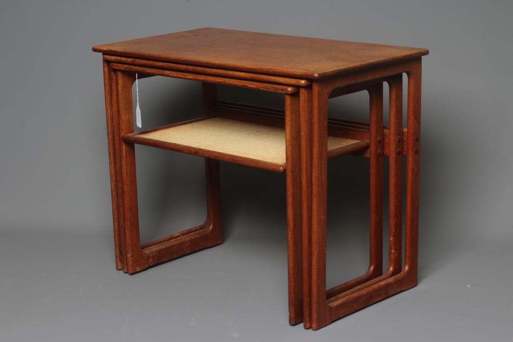 JOHANNES ANDERSEN FOR CFC SILKEBORG - A TEAK NEST OF THREE TABLES Image