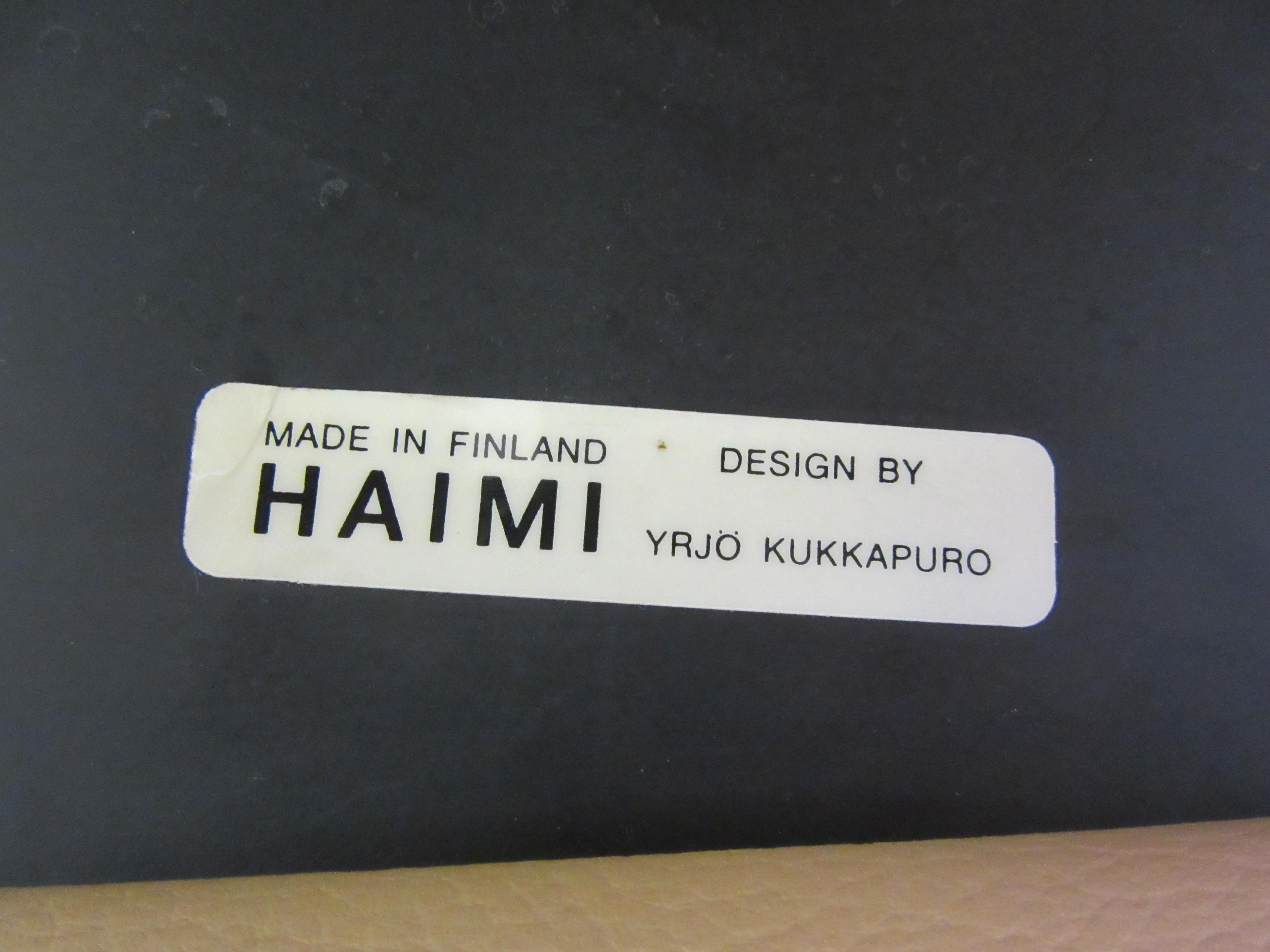 AFTER YRJÖ KUKKAPURO - A KARUSELLI 'SWIVELLING' ARMCHAIR BY HAIMI Image