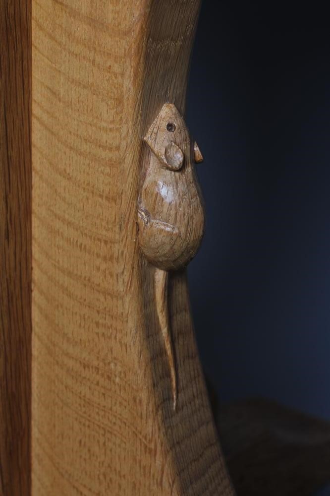A ROBERT THOMPSON ADZED OAK COFFEE TABLE Image