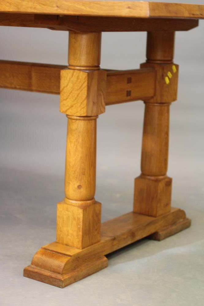 A YORKSHIRE CRITTER LIGHT OAK DINING TABLE Image