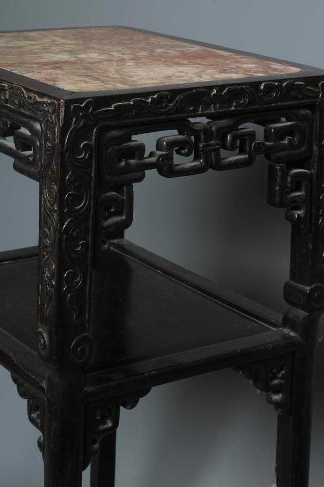 A CHINESE HARDWOOD JARDINIERE STAND Image