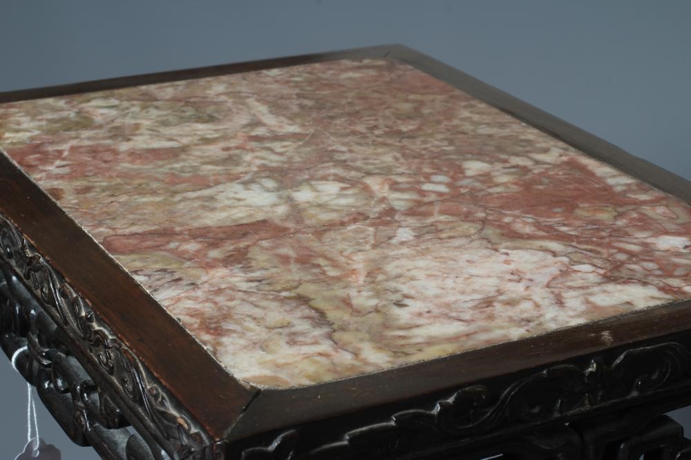 A CHINESE HARDWOOD JARDINIERE STAND Image