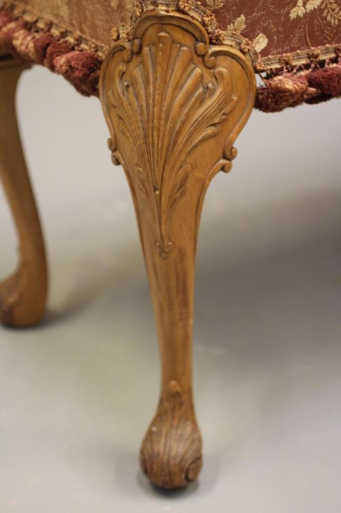 A MAHOGANY FRAMED DUET STOOL Image
