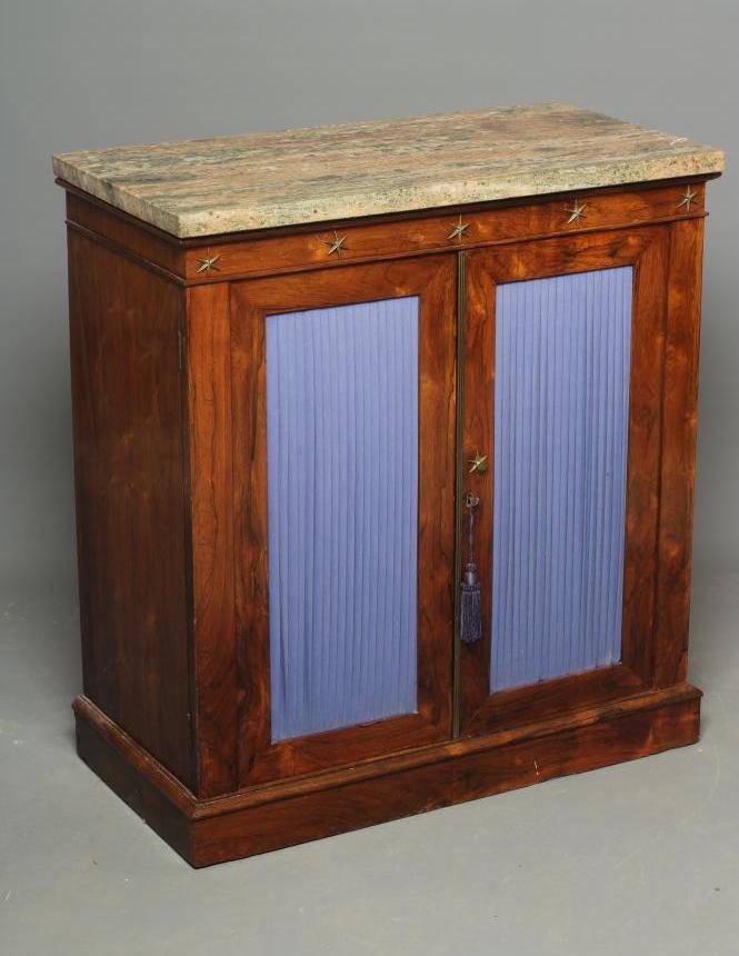 AN EARLY VICTORIAN ROSEWOOD PIER CABINET Image