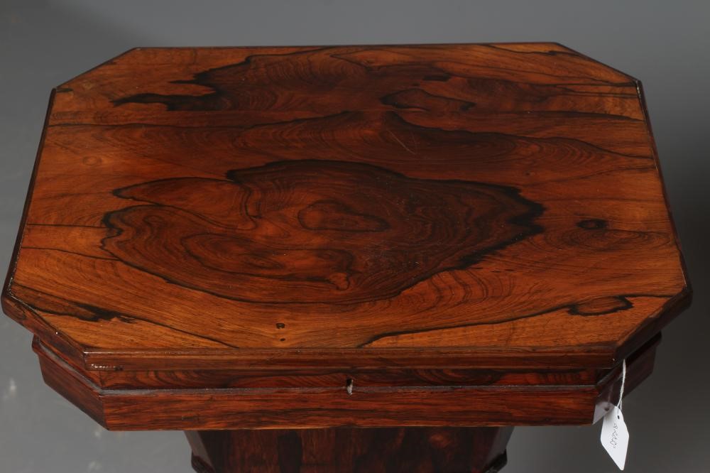 A VICTORIAN ROSEWOOD WORKTABLE Image