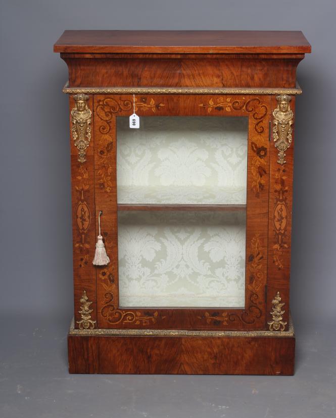 A VICTORIAN WALNUT PIER CABINET Image