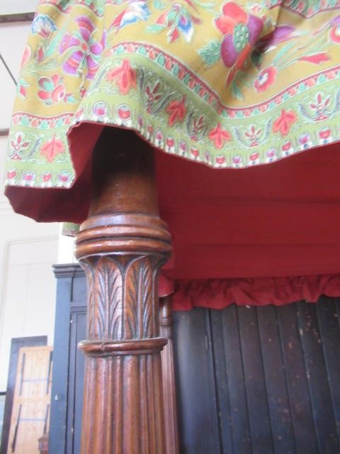 A MAHOGANY FOUR POSTER BEDSTEAD of Georgian design Image