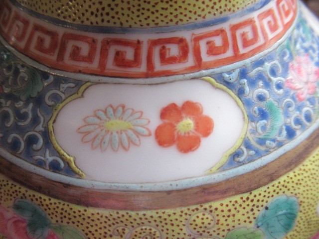 A PAIR OF CHINESE PORCELAIN VASES of slender inverted baluster form Image