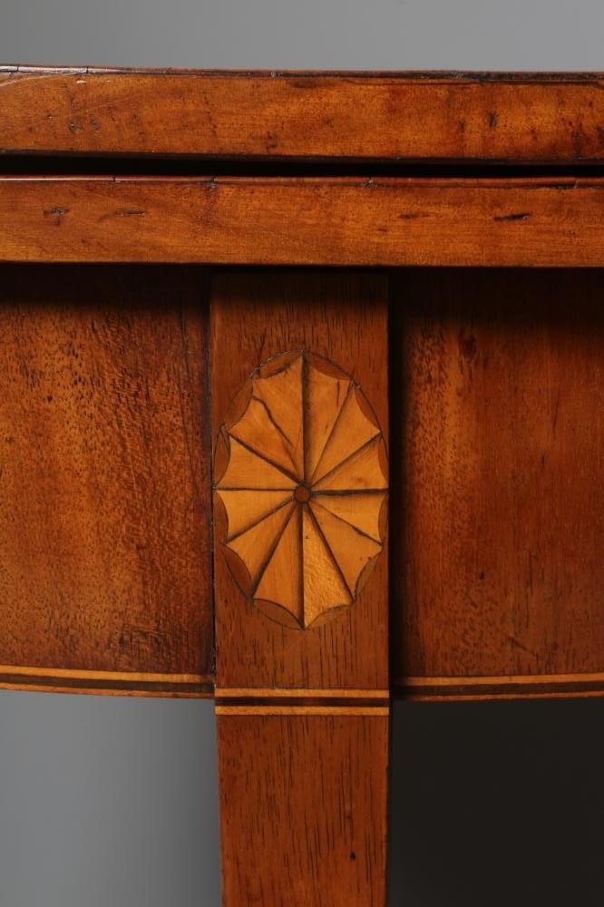 A GEORGIAN MAHOGANY FOLDING CARD TABLE Image