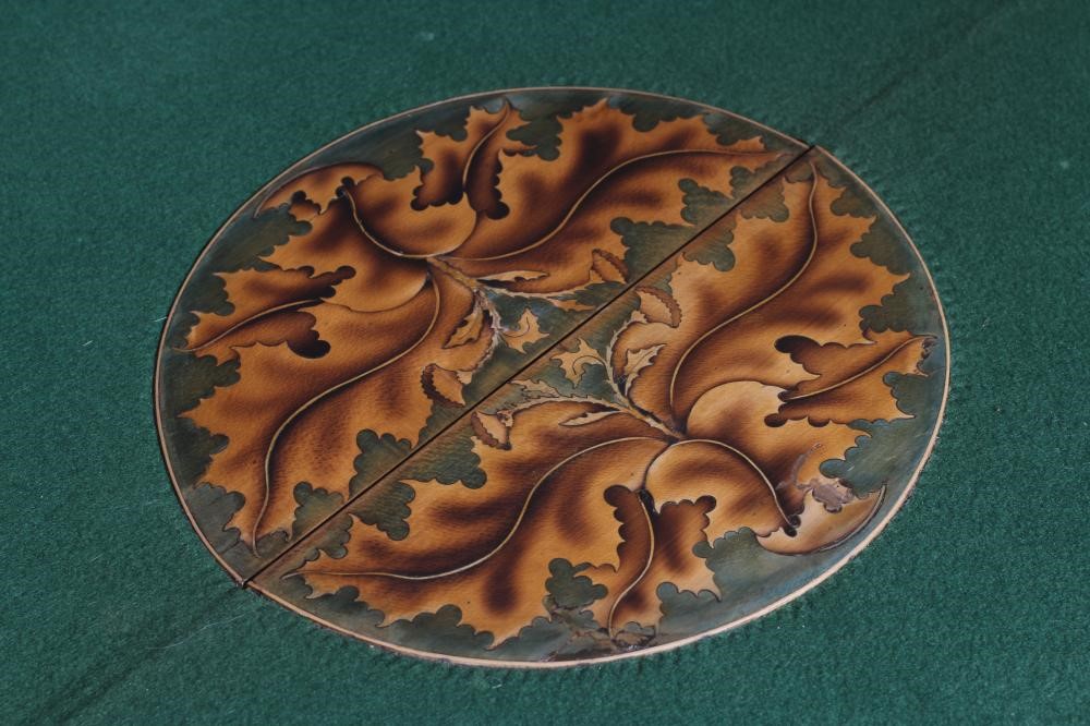 A GEORGIAN MAHOGANY FOLDING CARD TABLE Image