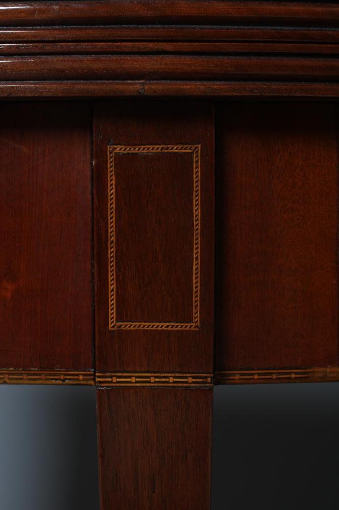 MASONIC INTEREST - A GEORGIAN MAHOGANY FOLDING TEA TABLE Image
