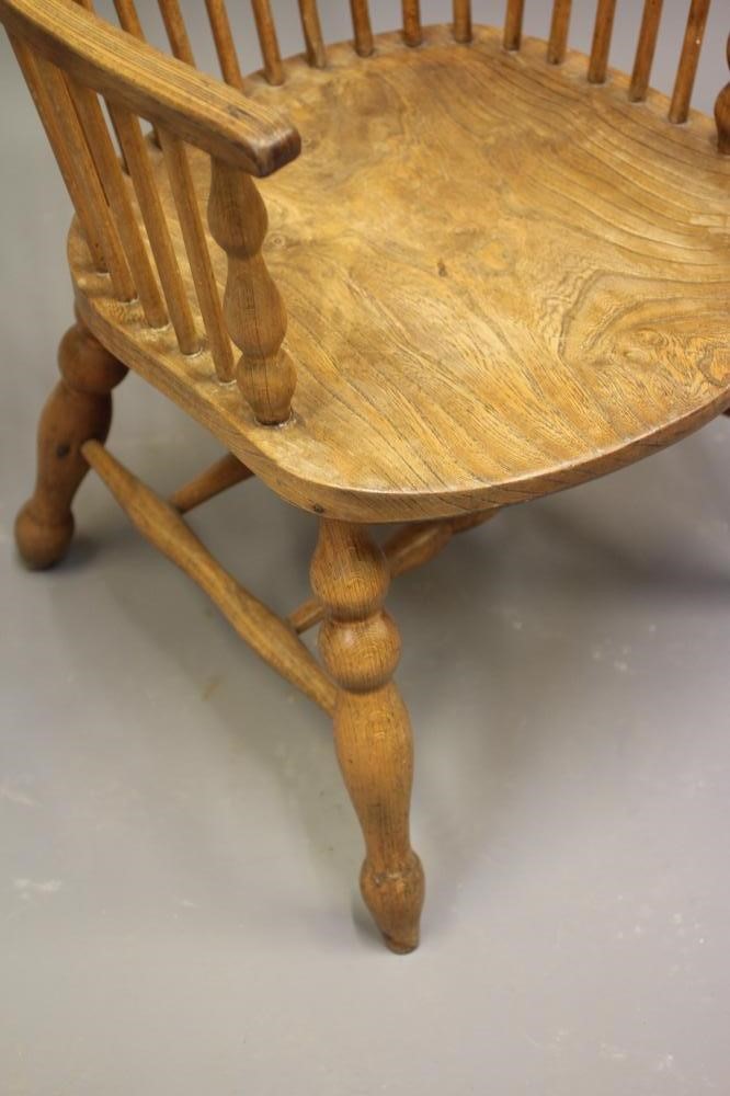 AN ASH AND ELM WINDSOR ARMCHAIR Image