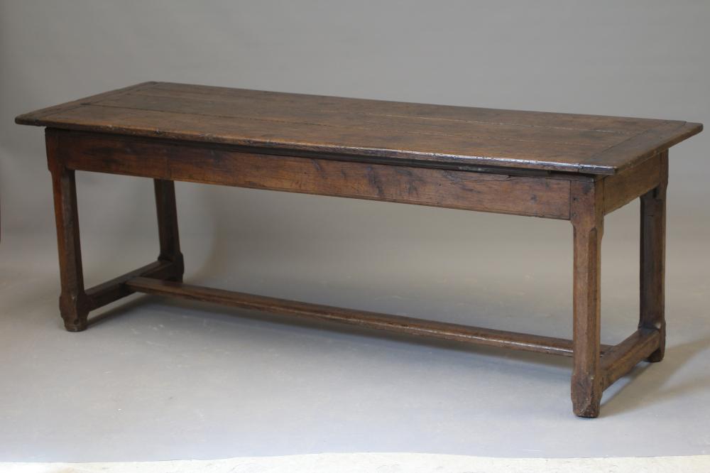 A JOINED OAK REFECTORY TABLE Image