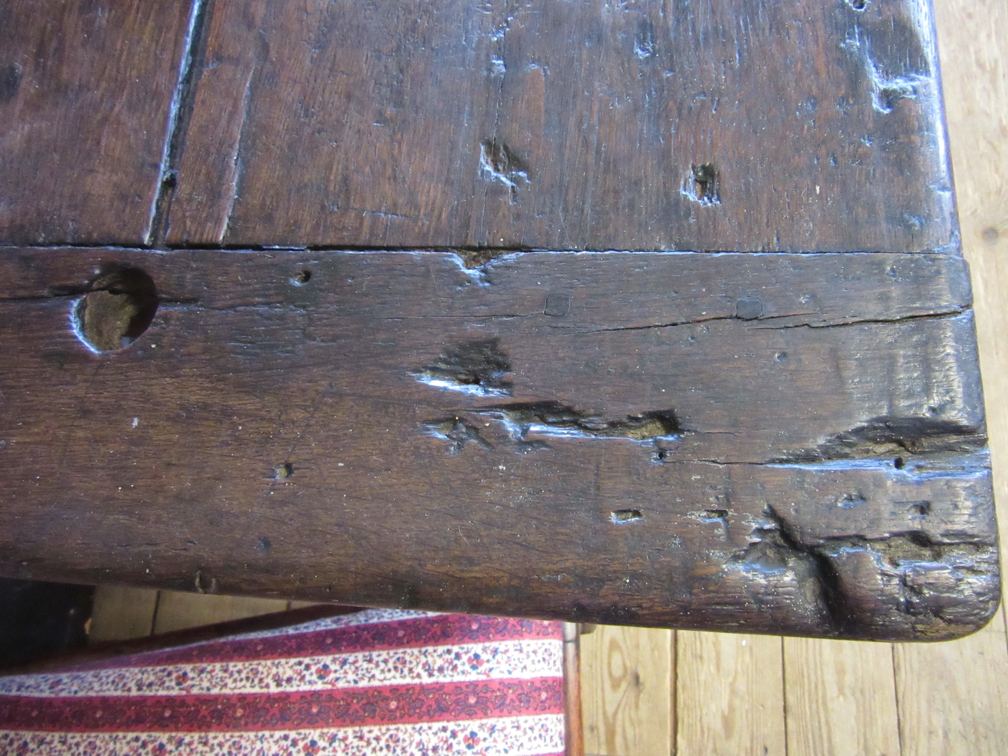 A JOINED OAK REFECTORY TABLE Image
