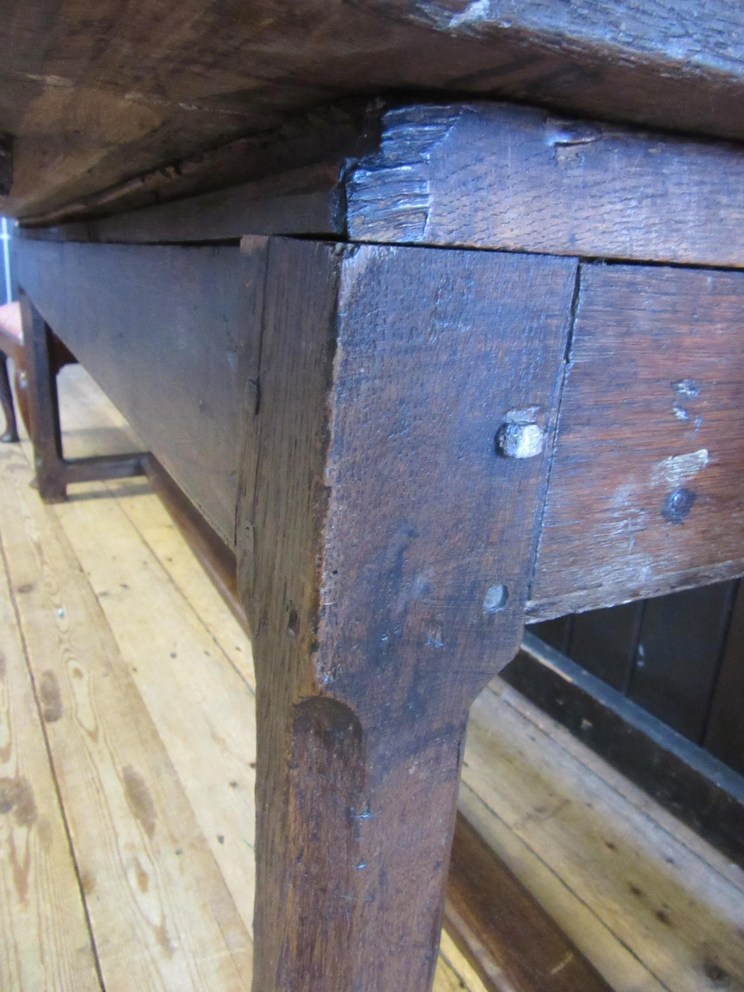 A JOINED OAK REFECTORY TABLE Image