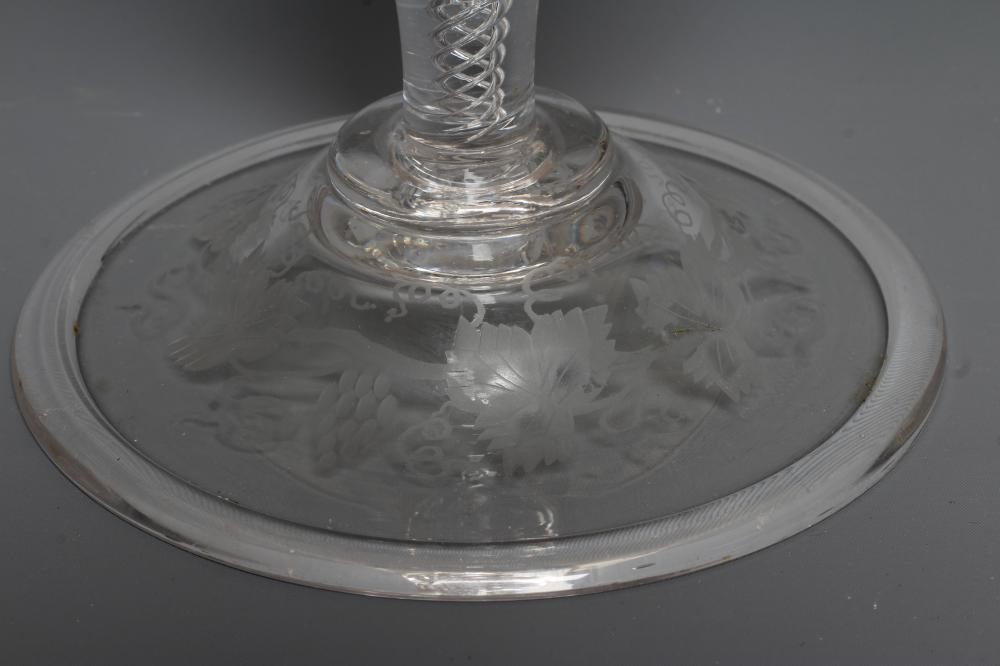 A HIGH PEDESTAL GLASS TAZZA Image