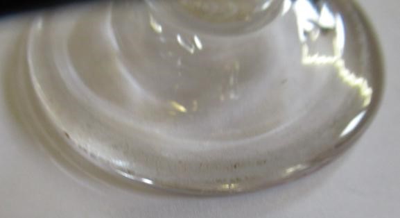 FIVE GEORGIAN CORDIAL GLASSES, five with panelled bowls, together with a Georgian dwarf candlestick Image