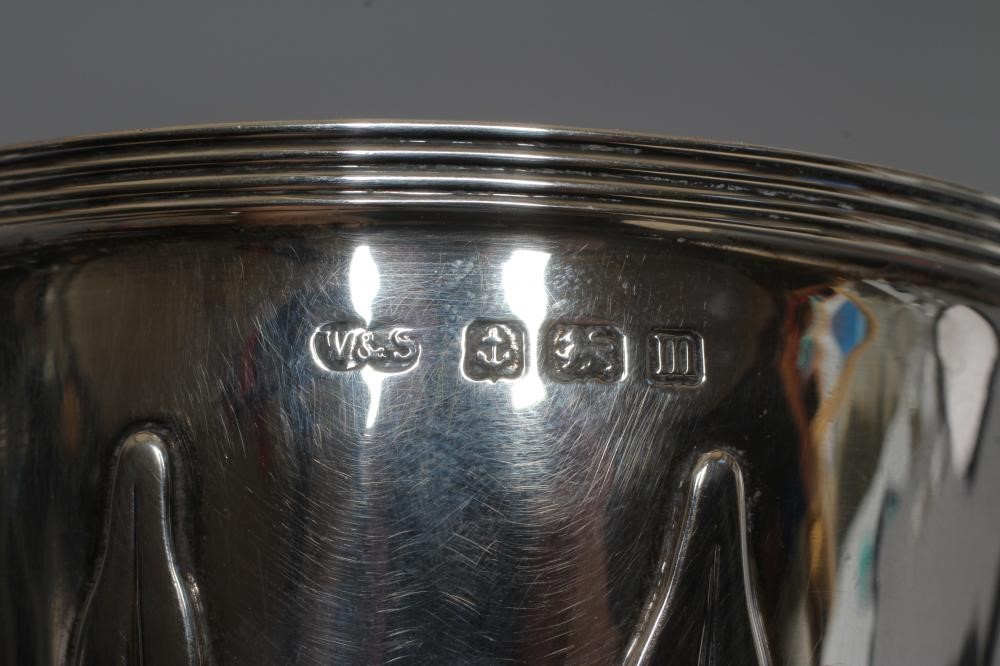 A GEORGE V ARTS AND CRAFTS SILVER CHRISTENING CUP by Wilson & Sharp Image