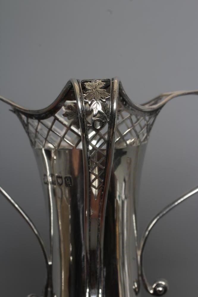 A GEORGE V ART NOUVEAU SILVER VASE by Ackroyd Rhodes Image