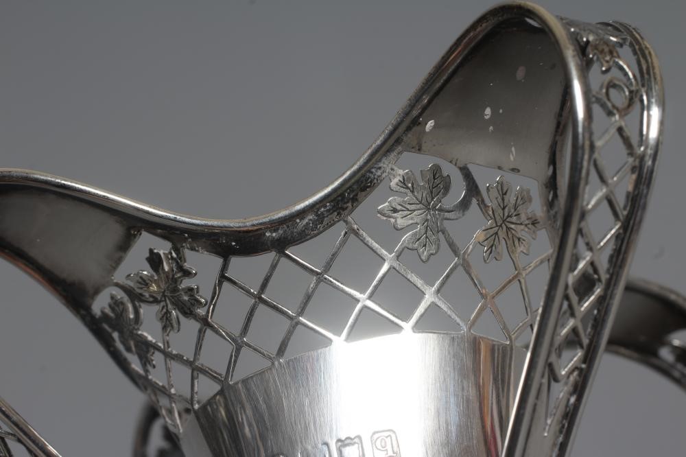 A GEORGE V ART NOUVEAU SILVER VASE by Ackroyd Rhodes Image