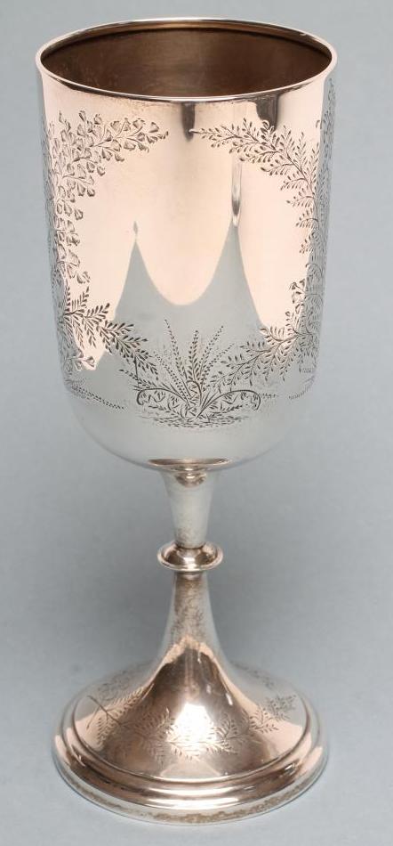 A VICTORIAN SILVER GOBLET Image