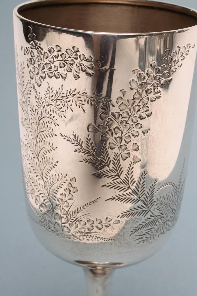 A VICTORIAN SILVER GOBLET Image