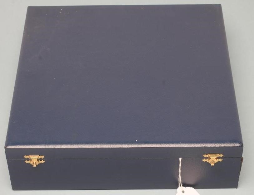 AN EDWARDIAN SILVER TWELVE PIECE CRUET Image