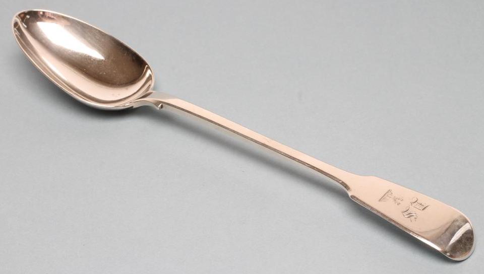 AN EARLY VICTORIAN SILVER BASTING SPOON Image