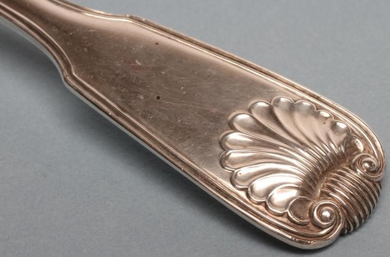 AN EARLY VICTORIAN SILVER SOUP LADLE Image