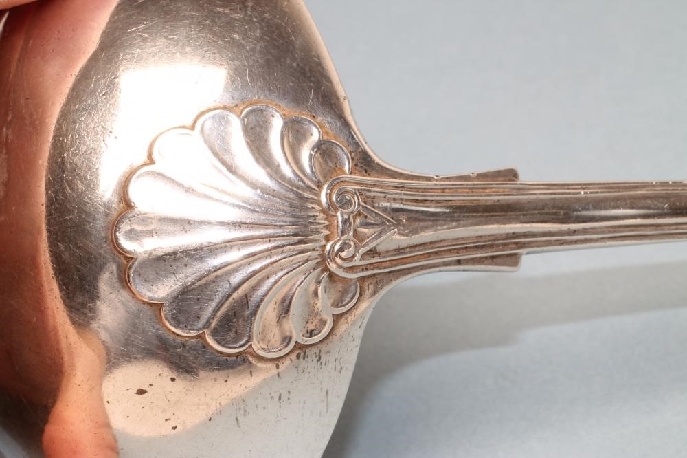 AN EARLY VICTORIAN SILVER SOUP LADLE Image