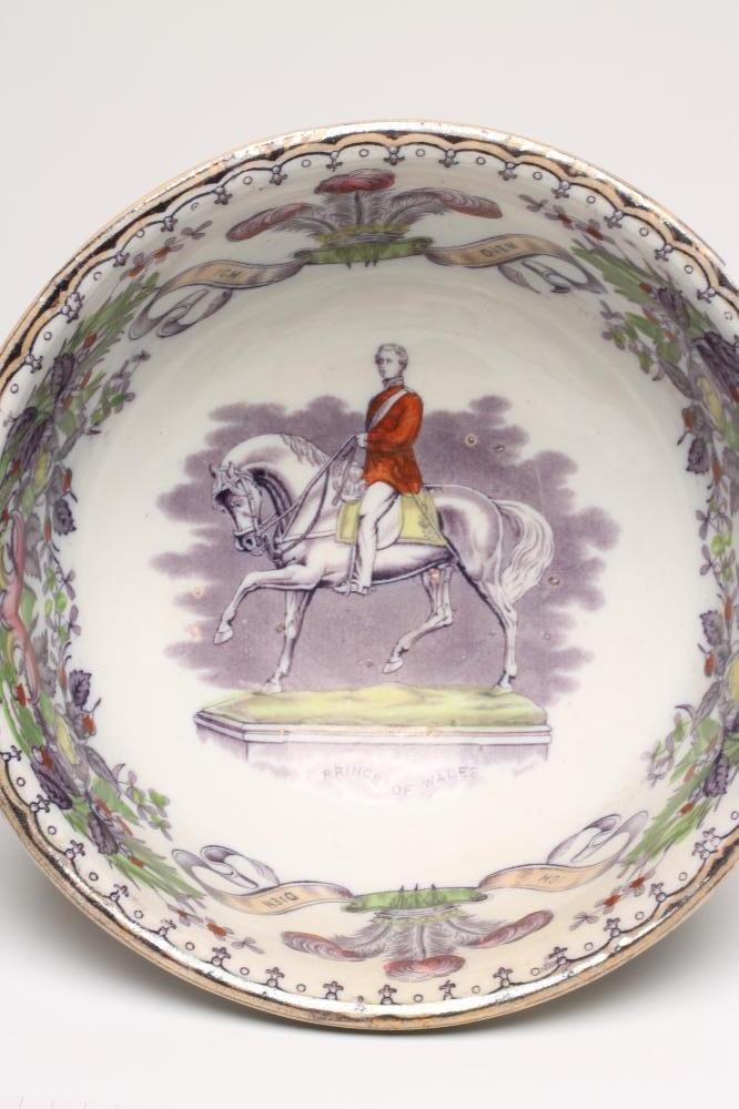 OF ROYAL INTEREST - a Victorian Scottish earthenware low pedestal bowl of circular form Image