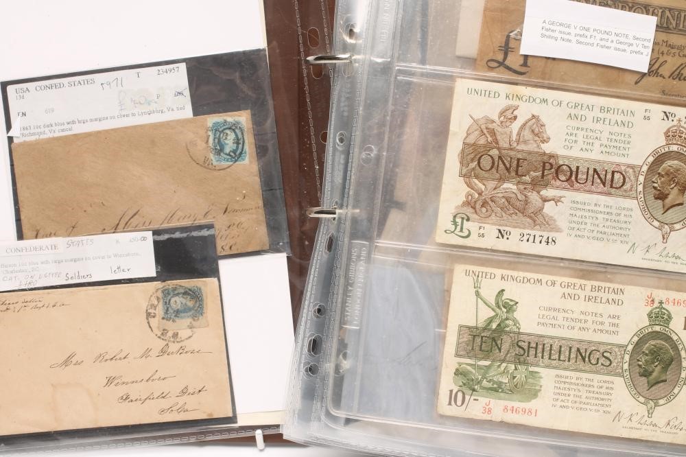 A FINE COLLECTION OF QUEEN VICTORIA POSTAL HISTORY including Penny Black etc. contained in a brown Image