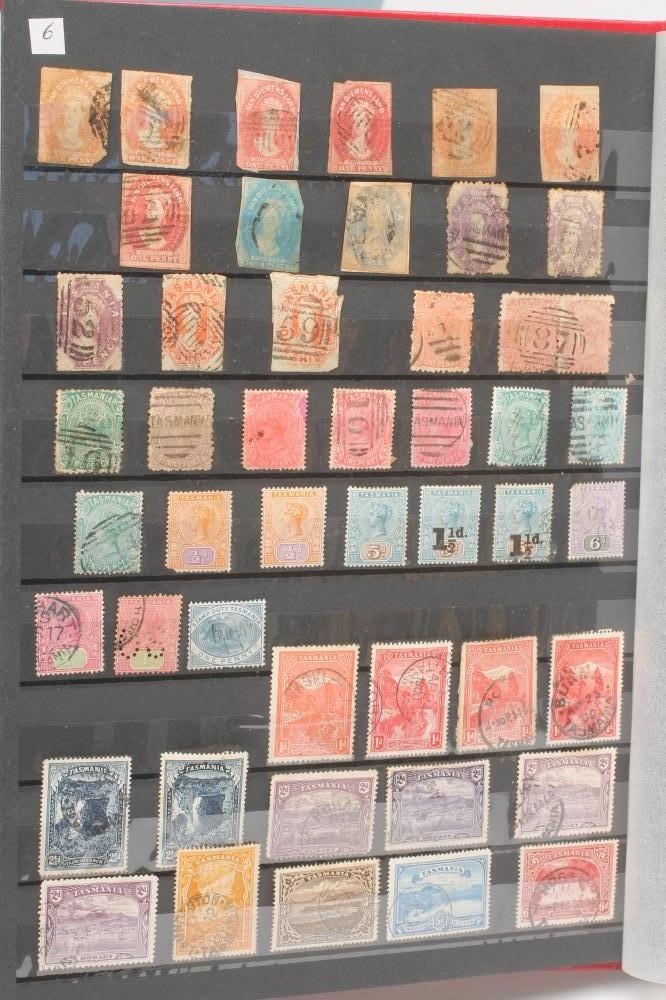 A STOCK BOOK OF AUSTRALIAN STAMPS including Kangaroos etc. Image