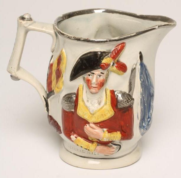 OF MILITARY INTEREST - a pearlware jug Image