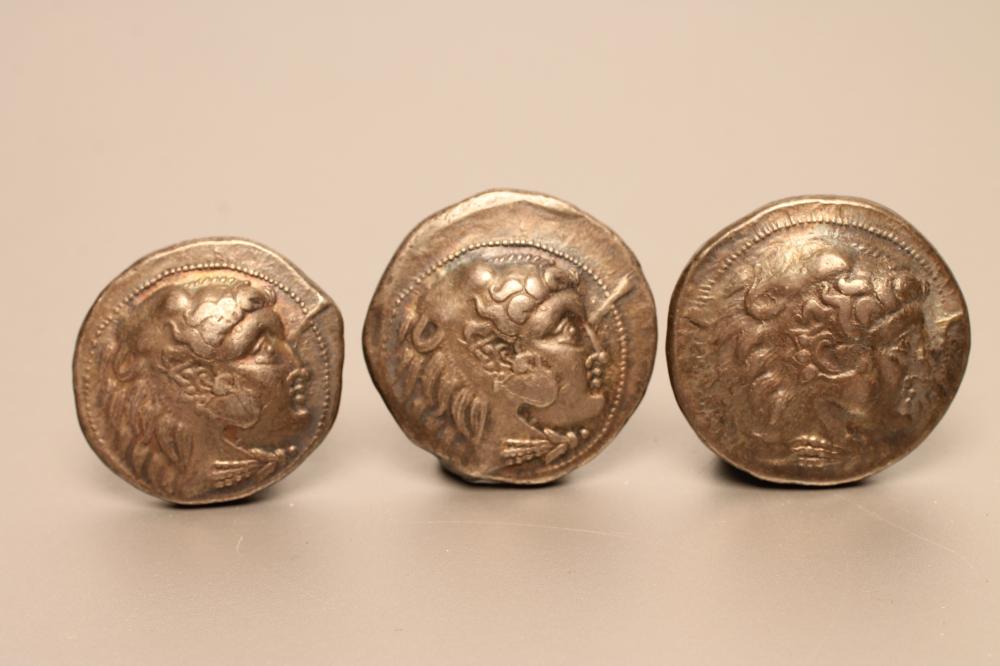 THREE TETRADRACHMS comprising one in the name of Alexander the Great Image