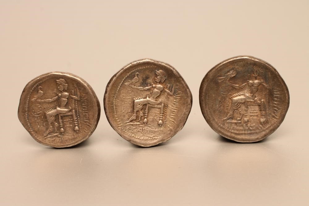THREE TETRADRACHMS comprising one in the name of Alexander the Great Image