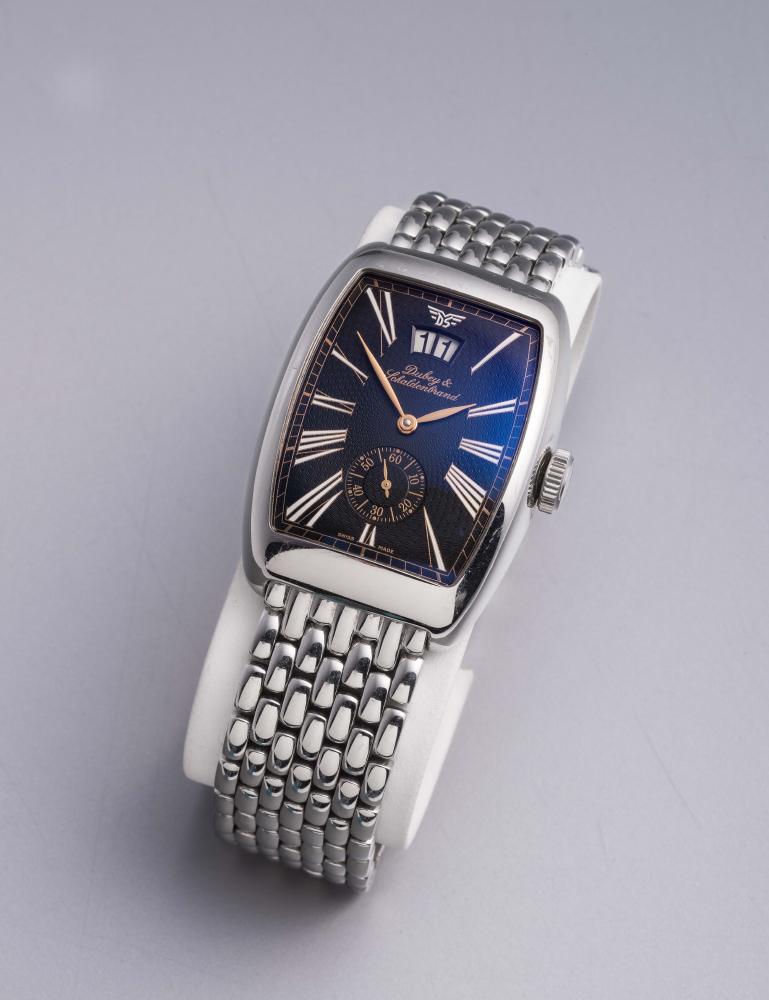 A GENTLEMAN'S DUBEY & SCHALDENBRAND AERODYN DATE AUTOMATIC WRISTWATCH Image
