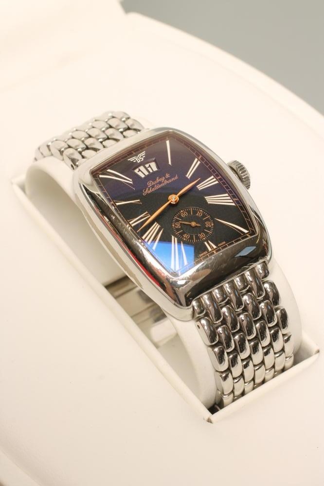 A GENTLEMAN'S DUBEY & SCHALDENBRAND AERODYN DATE AUTOMATIC WRISTWATCH Image