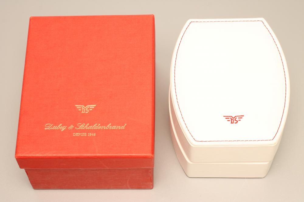 A GENTLEMAN'S DUBEY & SCHALDENBRAND AERODYN DATE AUTOMATIC WRISTWATCH Image