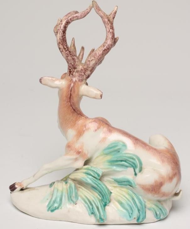 A DERBY PORCELAIN STAG Image