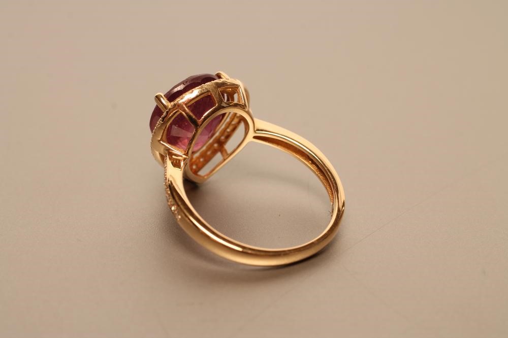 A RUBY AND DIAMOND DRESS RING Image