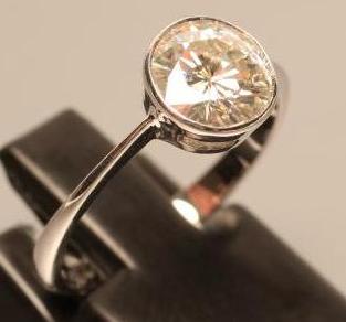 A SOLITAIRE MOISSANITE RING Image