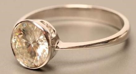 A SOLITAIRE MOISSANITE RING Image