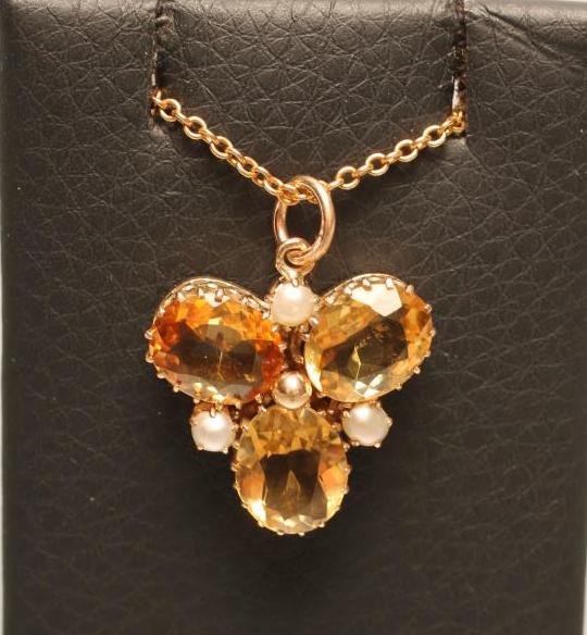A CITRINE PENDANT Image