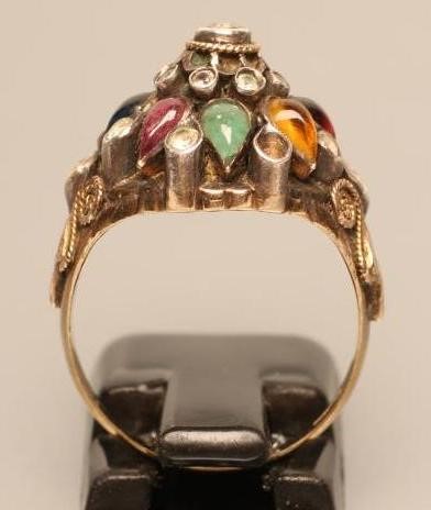 AN INDIAN STYLE BOSS RING Image