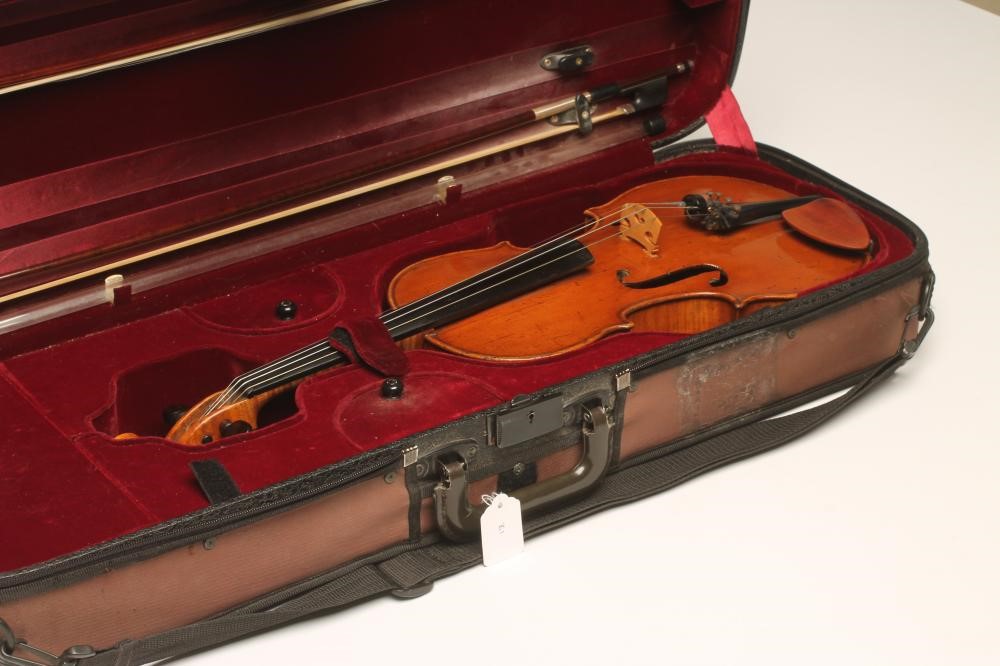 A VIOLIN with one piece back Image