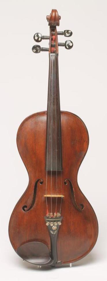 A KNOPF TYPE "CREMONA" COPY VIOLIN with two piece back Image