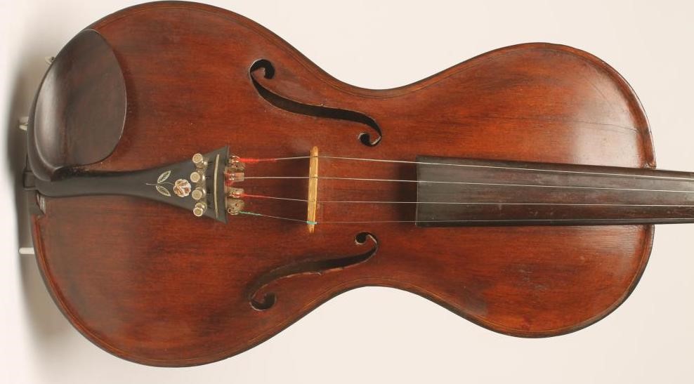 A KNOPF TYPE "CREMONA" COPY VIOLIN with two piece back Image
